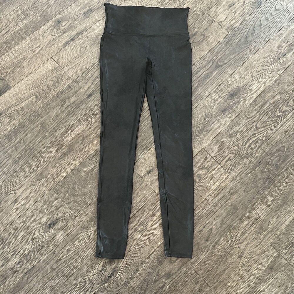 spanx leggings large faux leather